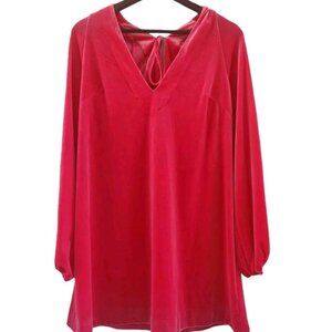 Free People Red Long Sleeve Dress